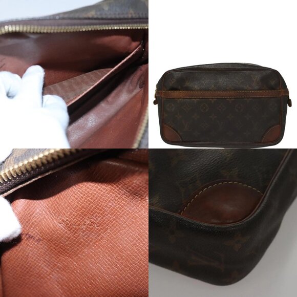 LOUIS VUITTON Monogram Compiegne 28 Clutch Bag M51845 LV Auth 109487 - Picture 15 of 15